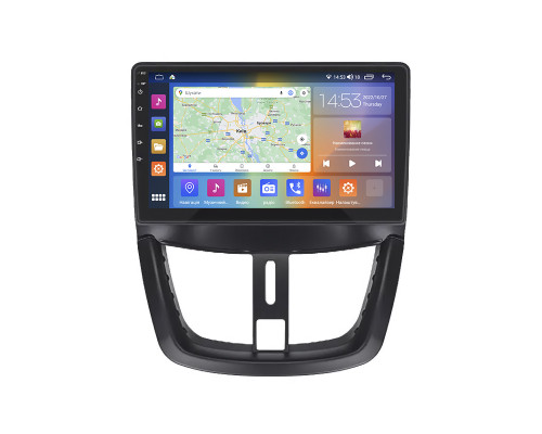 Штатная магнитола Lesko для Peugeot 207 I Рестайлинг 2009-2015 экран 9" 2/32Gb CarPlay 4G Wi-Fi GPS Prime