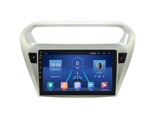 Штатная магнитола Lesko для Peugeot 301 I 2012-2016 экран 9" 2/32Gb 4G Wi-Fi GPS Top