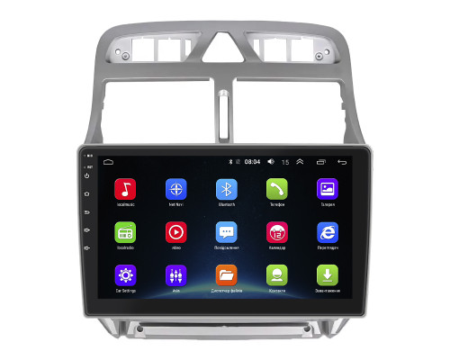 Штатная магнитола Lesko для Peugeot 307 I 2001-2005 экран 9" 2/32Gb Wi-Fi GPS Base