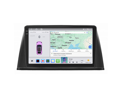 Штатная магнитола Lesko для Peugeot 308 II 2013-2017 экран 10" 4/64 QLED CarPlay 4G Wi-Fi GPS 360 Prime