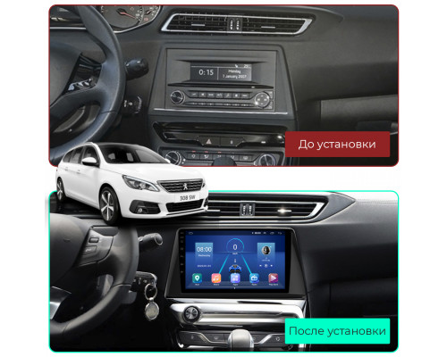 Штатная магнитола Lesko для Peugeot 4008  2012-2017 экран 10" 6/128Gb 4G Wi-Fi GPS Top
