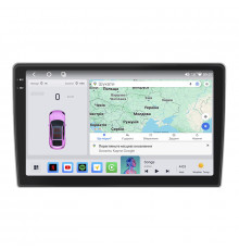 Штатная магнитола Lesko для Peugeot 407  2004-2011 экран 9" 4/64 QLED CarPlay 4G Wi-Fi GPS 360 Prime