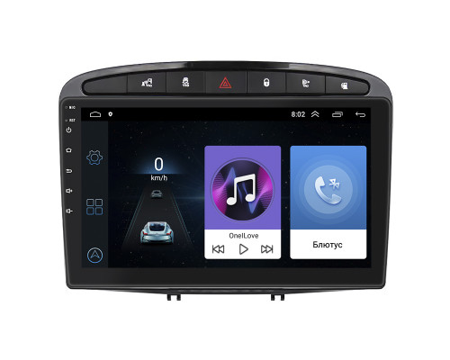 Штатная магнитола Lesko для Peugeot 408 I 2012-2017 экран 9" 1/16Gb Wi-Fi GPS Base