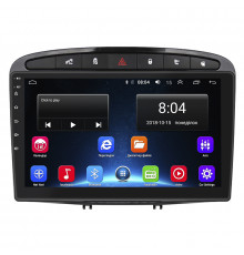 Штатная магнитола Lesko для Peugeot 408 I 2012-2017 с экраном 9 дюймов и GPS