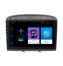 Штатная магнитола Lesko для Peugeot 408 I Рестайлинг 2017-н.в. экран 9" 1/16Gb Wi-Fi GPS Base