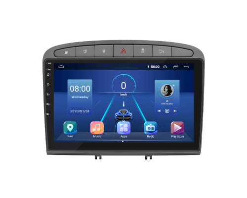 Штатная магнитола Lesko для Peugeot RCZ I 2010-2012 экран 9" 4/64Gb 4G Wi-Fi GPS Top