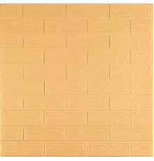 3D панель самоклеющаяся кирпич 700x770x3мм Желто - песочный (009-3) SW-00000229