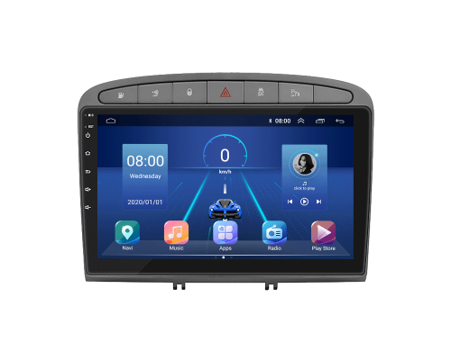 Штатная магнитола Lesko для Peugeot RCZ I Рестайлинг 2012-2015 экран 9" 4/64Gb 4G Wi-Fi GPS Top