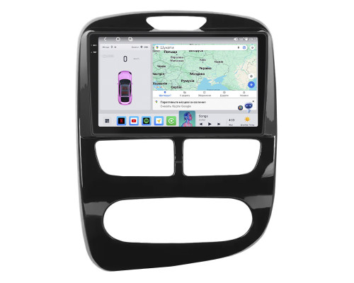 Штатная магнитола Lesko для Renault Clio IV 2012-2016 экран 9" 4/64 QLED CarPlay 4G Wi-Fi GPS 360 Prime