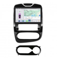 Штатная магнитола Lesko для Renault Clio IV Рестайлинг 2016-2019 экран 10" 4/64 QLED CarPlay 4G Wi-Fi GPS 360 Prime