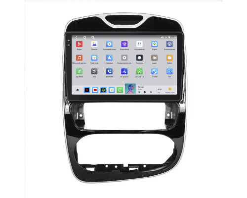 Штатная магнитола Lesko для Renault Clio IV Рестайлинг 2016-2019 экран 10" 4/64 QLED CarPlay 4G Wi-Fi GPS 360 Prime