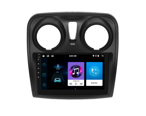 Штатная магнитола Lesko для Renault Dokker I 2012-н.в. экран 9" 1/16Gb Wi-Fi GPS Base