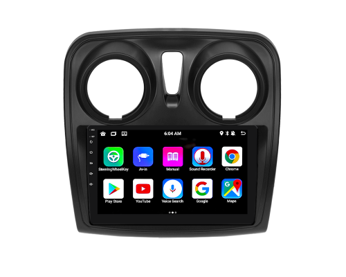 Штатная магнитола Lesko для Renault Dokker I 2012-н.в. экран 9" 1/16Gb Wi-Fi GPS Base