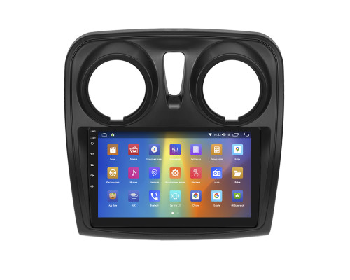 Штатная магнитола Lesko для Renault Dokker I 2012-н.в. экран 9" 2/32Gb CarPlay 4G Wi-Fi GPS Prime