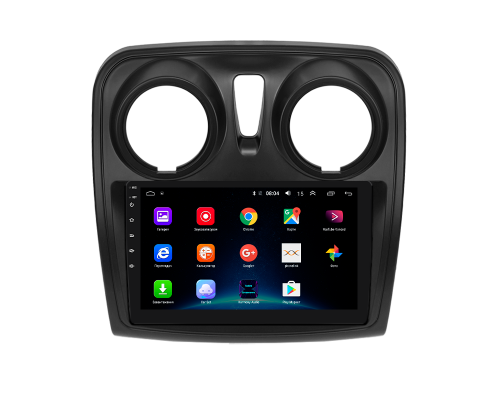 Штатная магнитола Lesko для Renault Dokker I 2012-н.в. экран 9" 4/64Gb 4G Wi-Fi GPS Top