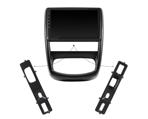 Штатная магнитола Lesko для Renault Duster I 2010-2015 экран 9" 2/32Gb CarPlay 4G Wi-Fi GPS Prime