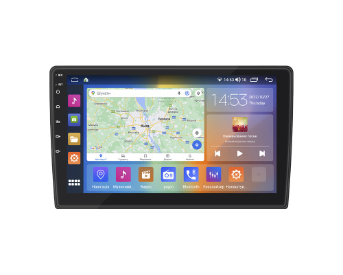 Штатная магнитола Lesko для Renault Duster I Рестайлинг 2015-2021 экран 9" 4/64Gb CarPlay 4G Wi-Fi GPS Prime