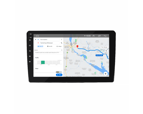 Штатная магнитола Lesko для Renault Duster I Рестайлинг 2015-2021 экран 9" 2/32Gb 4G Wi-Fi GPS Top