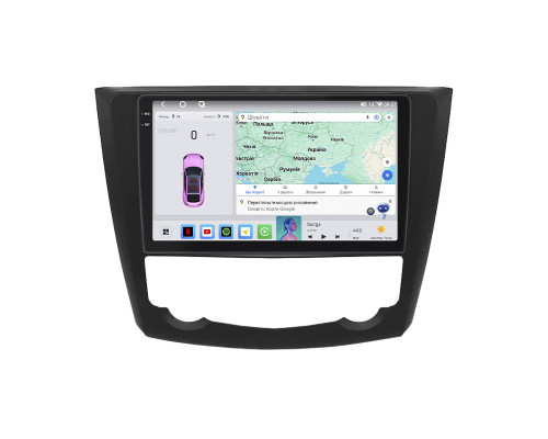 Штатная магнитола Lesko для Renault Kadjar I 2015-2018 экран 9" 4/64 QLED CarPlay 4G Wi-Fi GPS 360 Prime