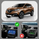 Штатная магнитола Lesko для Renault Kadjar I 2015-2018 экран 9" 6/128Gb 4G Wi-Fi GPS Top