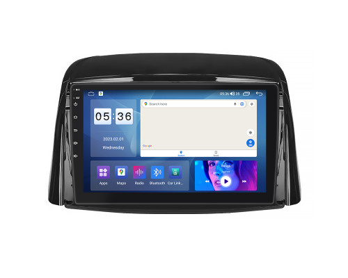 Штатная магнитола Lesko для Renault Koleos I Рестайлинг 2 2013-2016 экран 9" 2/32Gb CarPlay 4G Wi-Fi GPS Prime