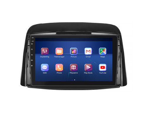 Штатная магнитола Lesko для Renault Koleos I Рестайлинг 2 2013-2016 экран 9" 4/64Gb 4G Wi-Fi GPS Top