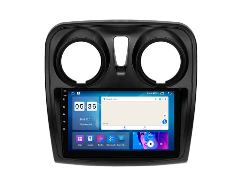 Штатная магнитола Lesko для Renault Lodgy  2012-н.в экран 9" 2/32Gb CarPlay 4G Wi-Fi GPS Prime