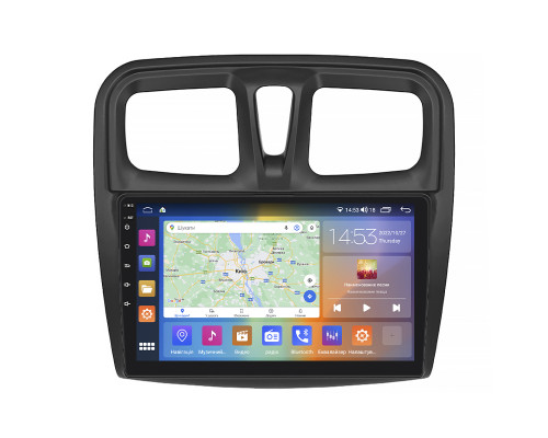 Штатная магнитола Lesko для Renault Logan II 2012-2018 экран 10" 2/32Gb CarPlay 4G Wi-Fi GPS Prime