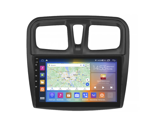 Штатная магнитола Lesko для Renault Logan II Рестайлинг 2018-н.в экран 10" 4/64Gb CarPlay 4G Wi-Fi GPS Prime