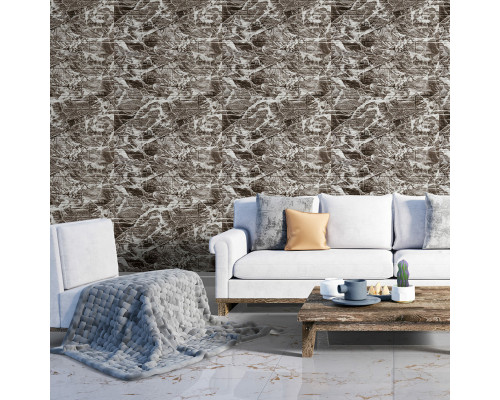 Самоклеящаяся декоративная 3D панель Камень серый рваный кирпич 700х770х3мм (158) SW-00000487