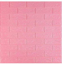 3D панель самоклеющаяся 700х770х3мм кирпич Розовый (004-3) SW-00000231