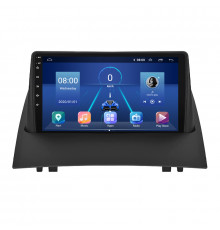 Штатная магнитола Lesko для Renault Megane II 2002-2006 экран 9" 6/128Gb 4G Wi-Fi GPS Top