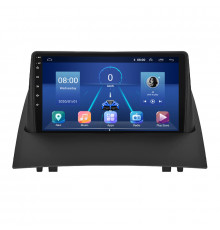 Штатная магнитола Lesko для Renault Megane II Рестайлинг 2006-2009 экран 9" 6/128Gb 4G Wi-Fi GPS Top