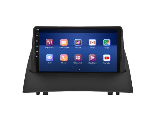 Штатная магнитола Lesko для Renault Megane II Рестайлинг 2006-2009 экран 9" 6/128Gb 4G Wi-Fi GPS Top