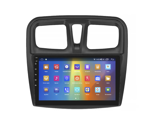 Штатная магнитола Lesko для Renault Sandero II 2013-2018 экран 9" 2/32Gb CarPlay 4G Wi-Fi GPS Prime