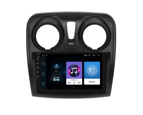 Штатная магнитола Lesko для Renault Sandero II ver 2 2013-2018 экран 9" 1/16Gb Wi-Fi GPS Base