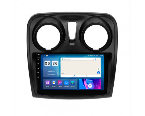 Штатная магнитола Lesko для Renault Sandero II ver 2 2013-2018 экран 9" 2/32Gb CarPlay 4G Wi-Fi GPS Prime