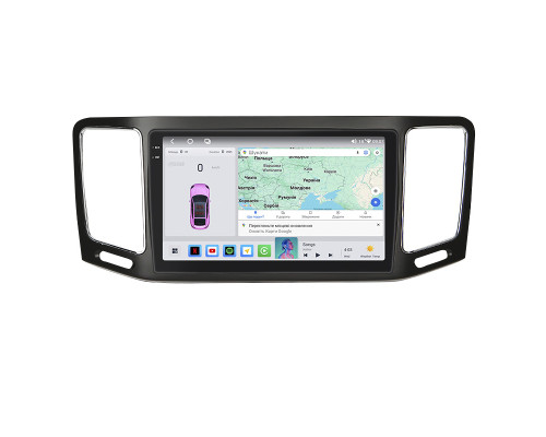 Штатная магнитола Lesko для SEAT Alhambra II 2010-2015 экран 9" 4/64 QLED CarPlay 4G Wi-Fi GPS 360 Prime
