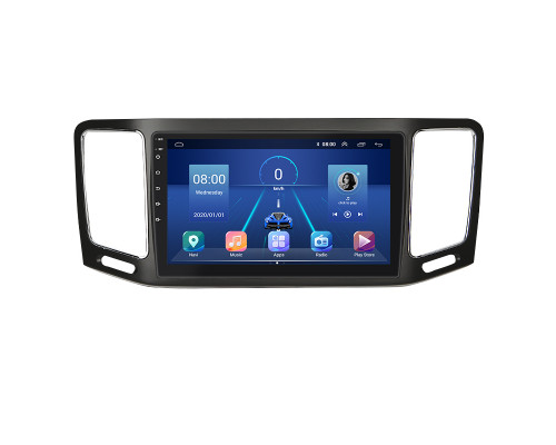 Штатная магнитола Lesko для SEAT Alhambra II Рестайлинг 2015-2020 экран 9" 6/128Gb 4G Wi-Fi GPS Top