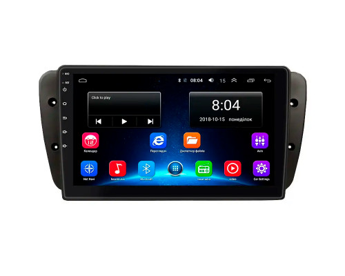 Штатная магнитола Lesko для SEAT Ibiza IV Рестайлинг 2012-2015 экран 9" 2/32Gb Wi-Fi GPS Base