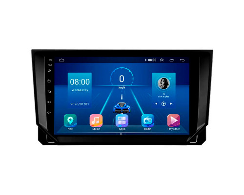 Штатная магнитола Lesko для SEAT Ibiza V 2017-2021 экран 9" 2/32Gb 4G Wi-Fi GPS Top