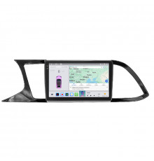 Штатная магнитола Lesko для SEAT Leon III 2012-2016 экран 9" 4/64 QLED CarPlay 4G Wi-Fi GPS 360 Prime