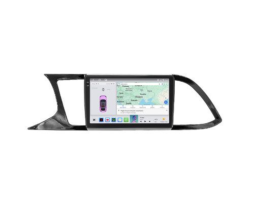 Штатная магнитола Lesko для SEAT Leon III 2012-2016 экран 9" 4/64 QLED CarPlay 4G Wi-Fi GPS 360 Prime