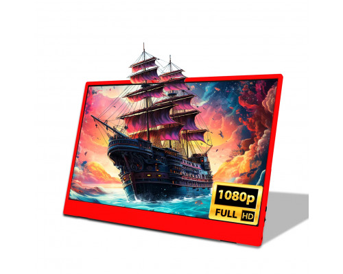 Портативний монітор ZSUS PM15AR red 15.6" 1920x1080 60 Гц