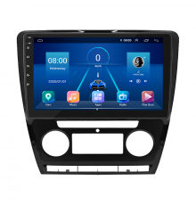 Штатная магнитола Lesko для Skoda Octavia II (A5) 2004-2009 экран 10" 2/32Gb 4G Wi-Fi GPS Top