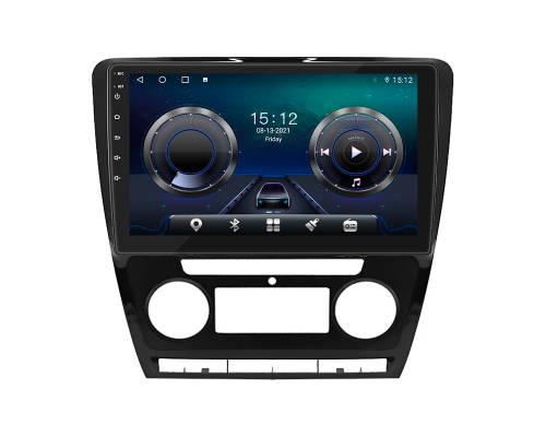 Штатная магнитола Lesko для Skoda Octavia II (A5) 2004-2009 экран 10" 4/32Gb 4G Wi-Fi GPS Top