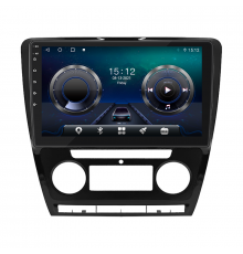 Штатная магнитола Lesko для Skoda Octavia II (A5) 2004-2009 экран 10" 4/64Gb 4G Wi-Fi GPS Top