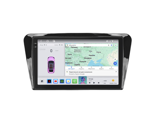 Штатная магнитола Lesko для Skoda Octavia III (A7) 2013-2017 экран 10" 4/64 QLED CarPlay 4G Wi-Fi GPS 360 Prime