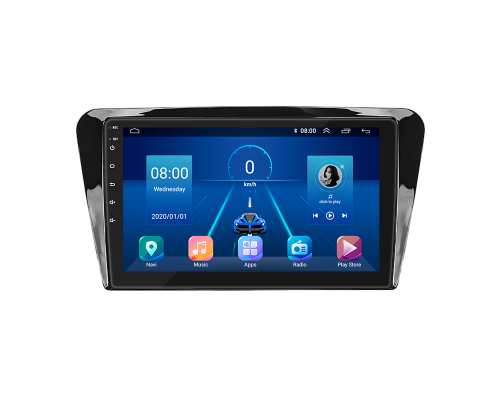 Штатная магнитола Lesko для Skoda Octavia III (A7) 2013-2017 экран 10" 2/32Gb 4G Wi-Fi GPS Top