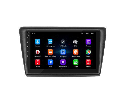 Штатная магнитола Lesko для Skoda Rapid I Рестайлинг 2017-2020 экран 9" 1/16Gb Wi-Fi GPS Base